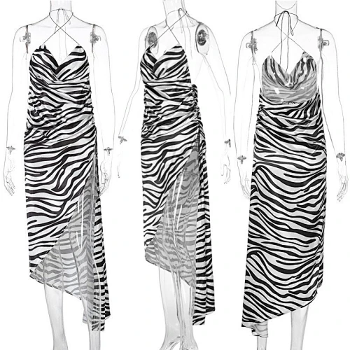 zebra print maxi dress bandage dress manufacturer
