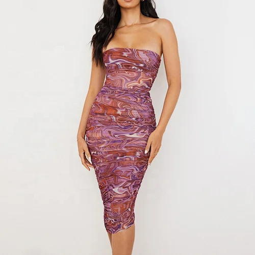 bodycon ruched midi dress manufacturer