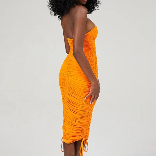 ruched bodycon dress midi manufacturer