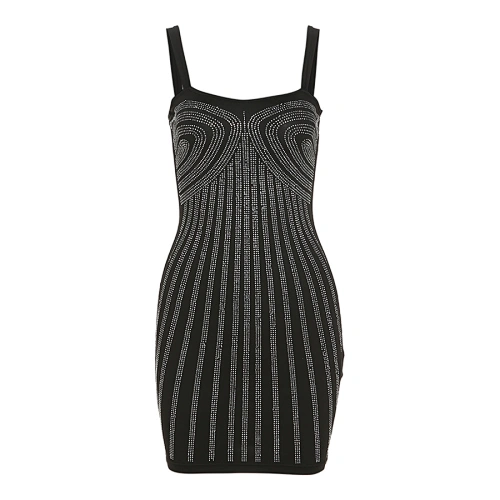 spaghetti strap dress rhinestone dress manufacturer
