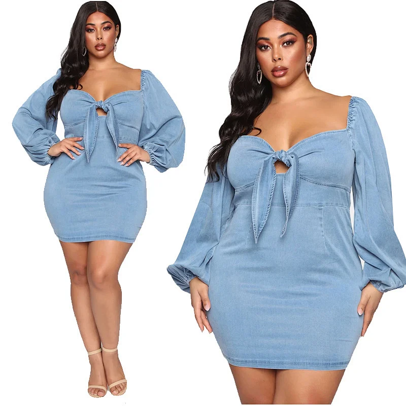 sexy plus size dress hip wrapped dress manufacturer