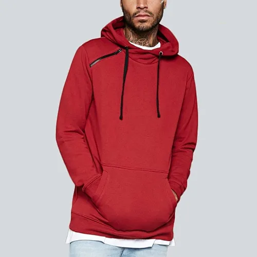 red zipper hoodies manufacturer