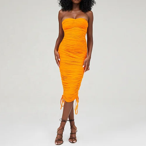 ruched bodycon dress midi manufacturer