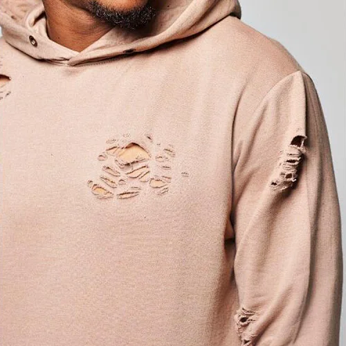 distressed pink hoodies manufacturer