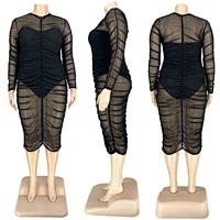 sexy mesh dress plus size dress manufacturer