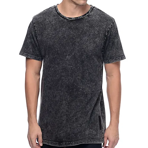 men black acid wash t shirts manufacturer