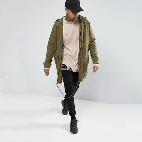 Long sleeve mens t shirts ripped tee manufacturer