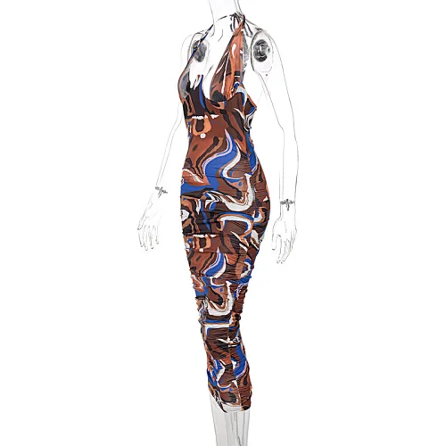 printed bodycon dress hollow out dress manufacturer