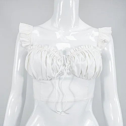 ruffles crop tops manufacturer