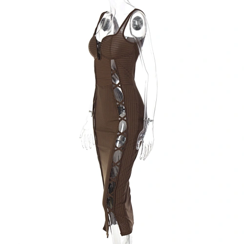 hollow out dress bandage bodycon dress manufacturer