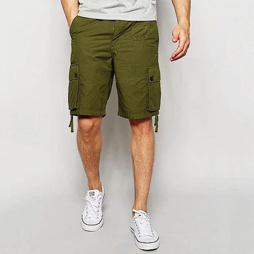 New 100% Cotton Fashion Men Jeans Khaki Shorts with Pocket