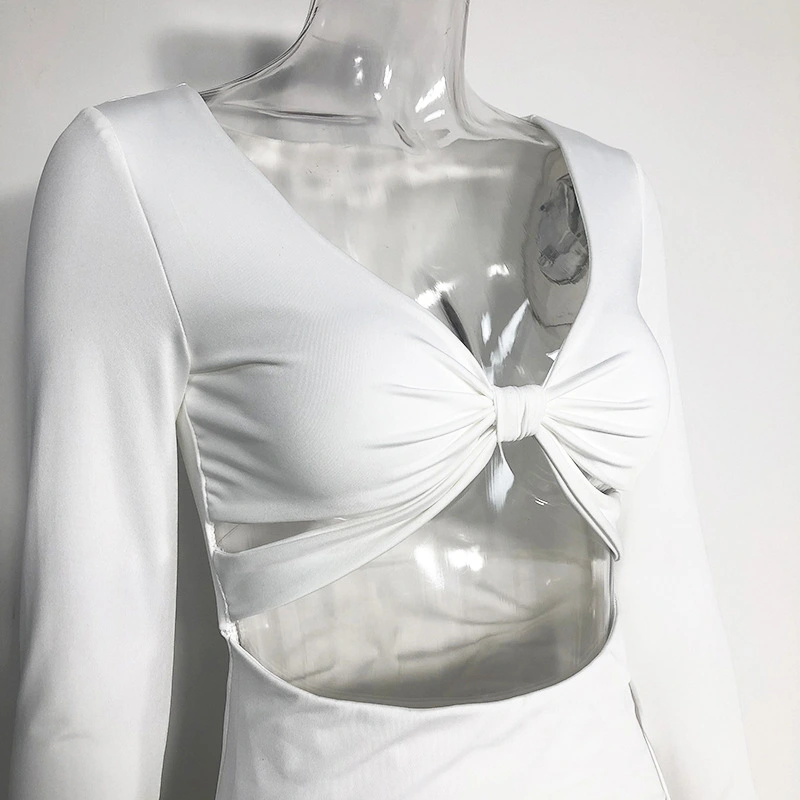 cut out mini dress pleated bodycon dress manufacturer
