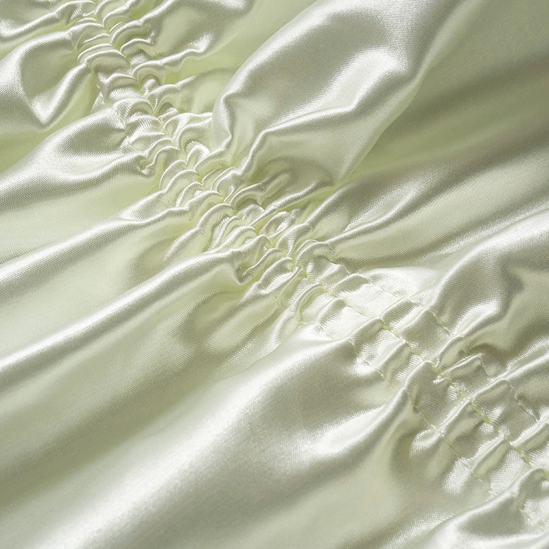 backless mini dress ruched satin dress manufacturer
