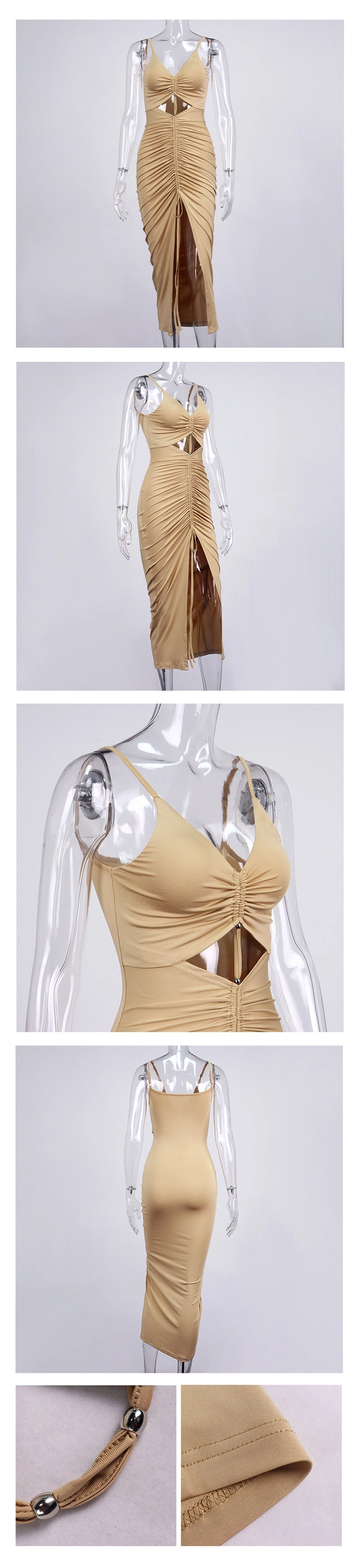 cut out bodycon hollow out midi dress manufacturer