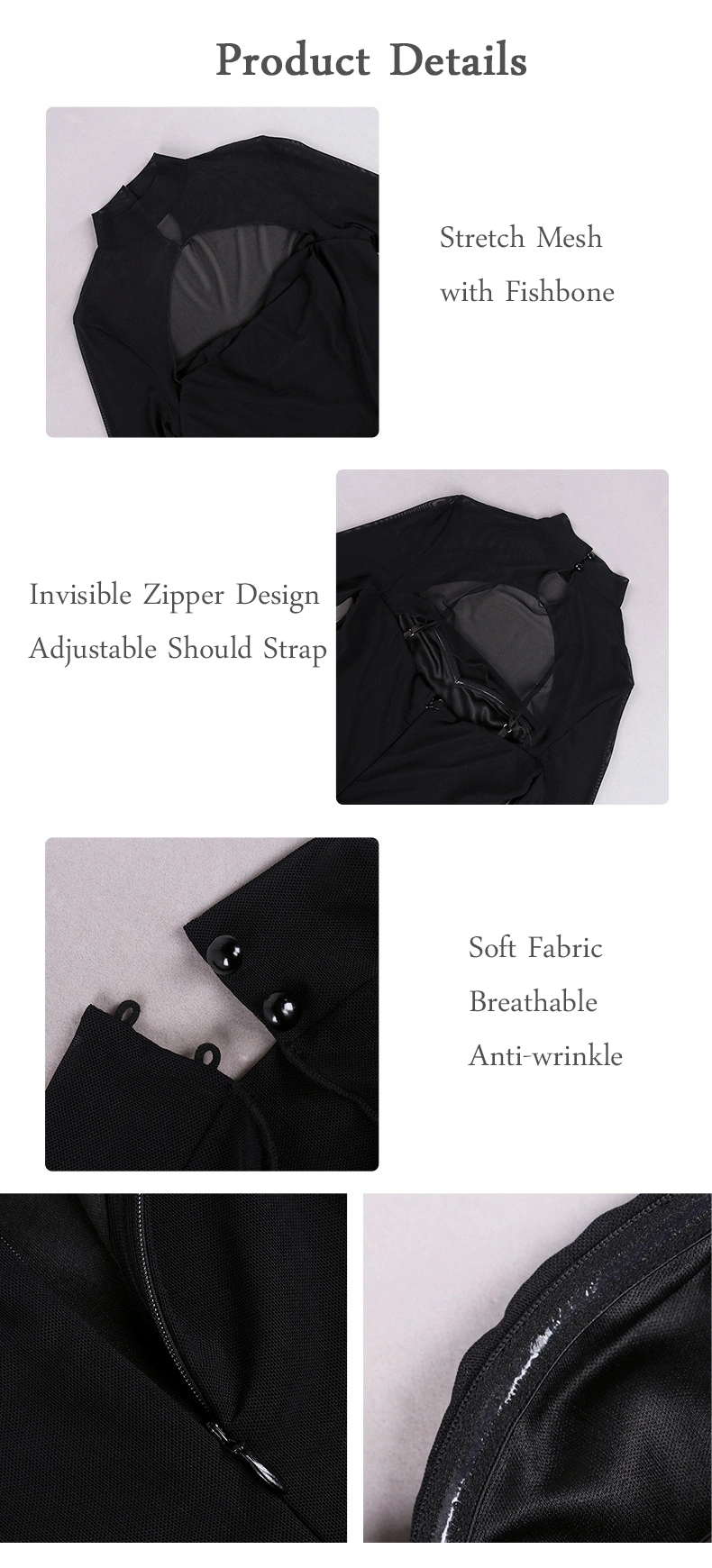 party club dress black hollow out dress manufacturer