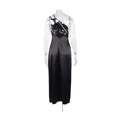 satin maxi dress ruched gown dress manufacturer