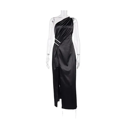 satin maxi dress ruched gown dress manufacturer