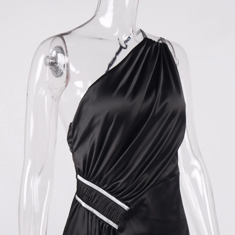 satin maxi dress ruched gown dress manufacturer