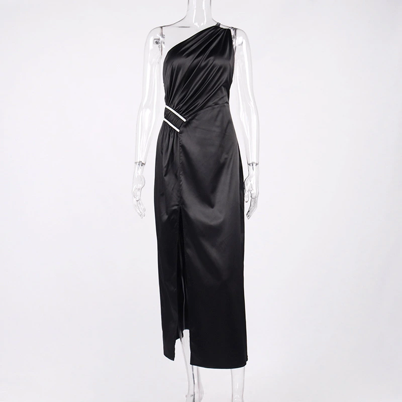 satin maxi dress ruched gown dress manufacturer