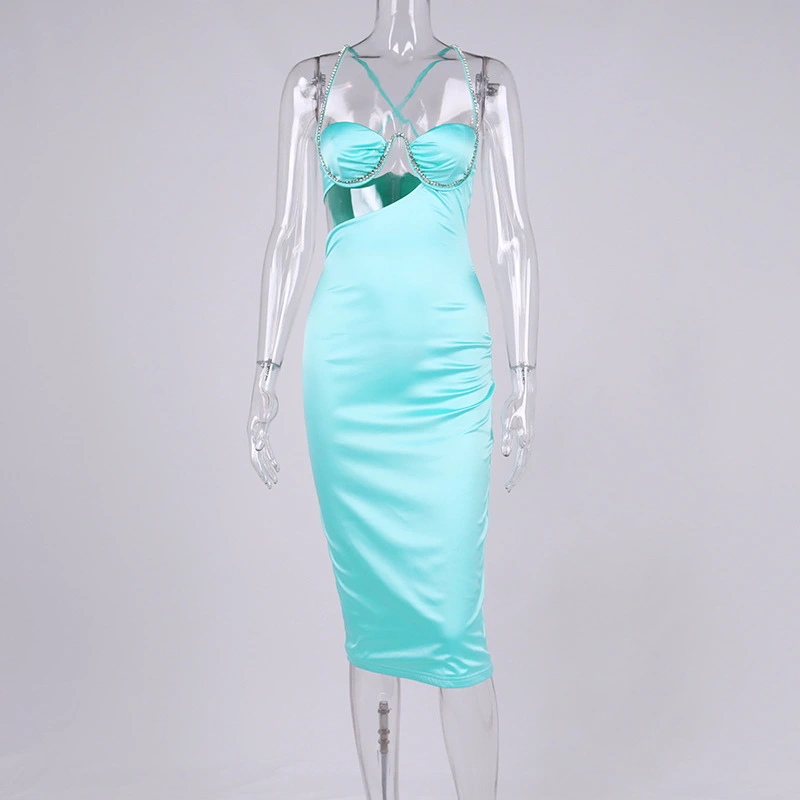 ladies hollow out sequin dress manufacturer
