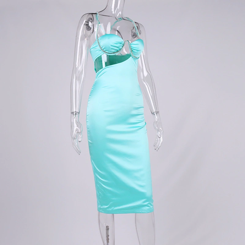 ladies hollow out sequin dress manufacturer