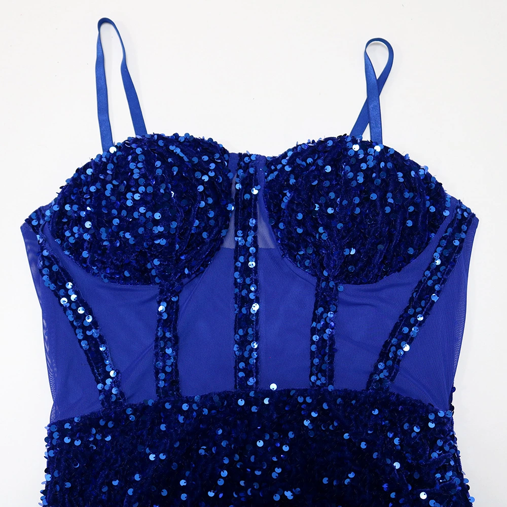 elegant dress rhinestone bodycon dress manufacturer