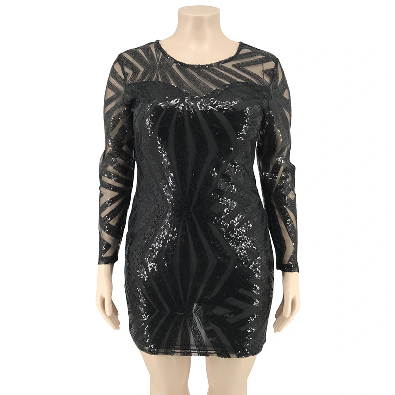 sequined bodycon dress plus size dress manufacturer