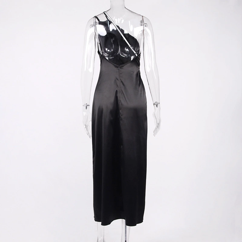 satin maxi dress ruched gown dress manufacturer
