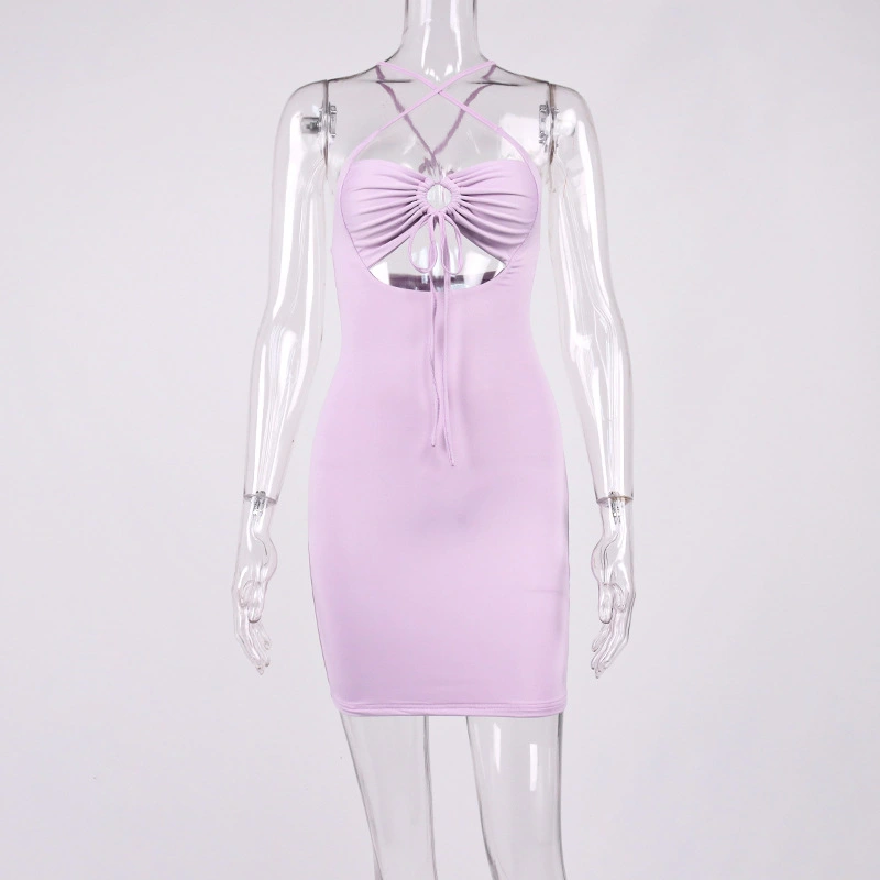 hollow out bodycon dress party dress manufacturer