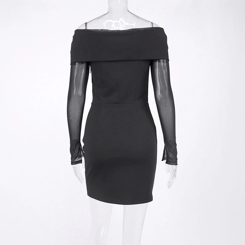 bodycon mini dress black party dress manufacturer