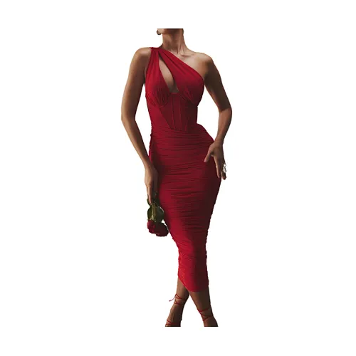 one shoulder dress maxi bodycon dress manufacturer