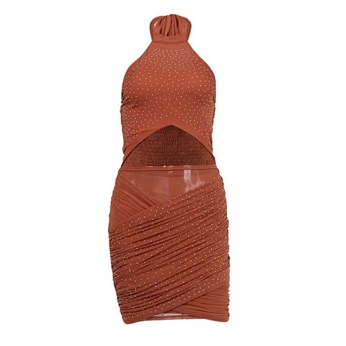 party mini dress rhinestone dress manufacturer