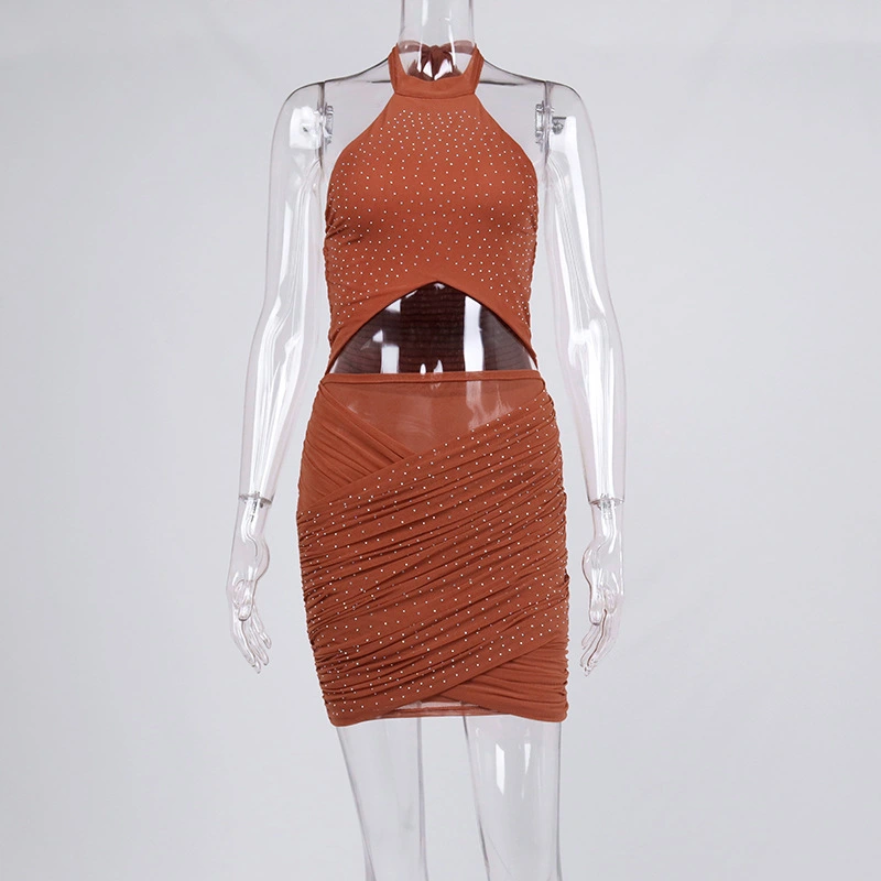 party mini dress rhinestone dress manufacturer
