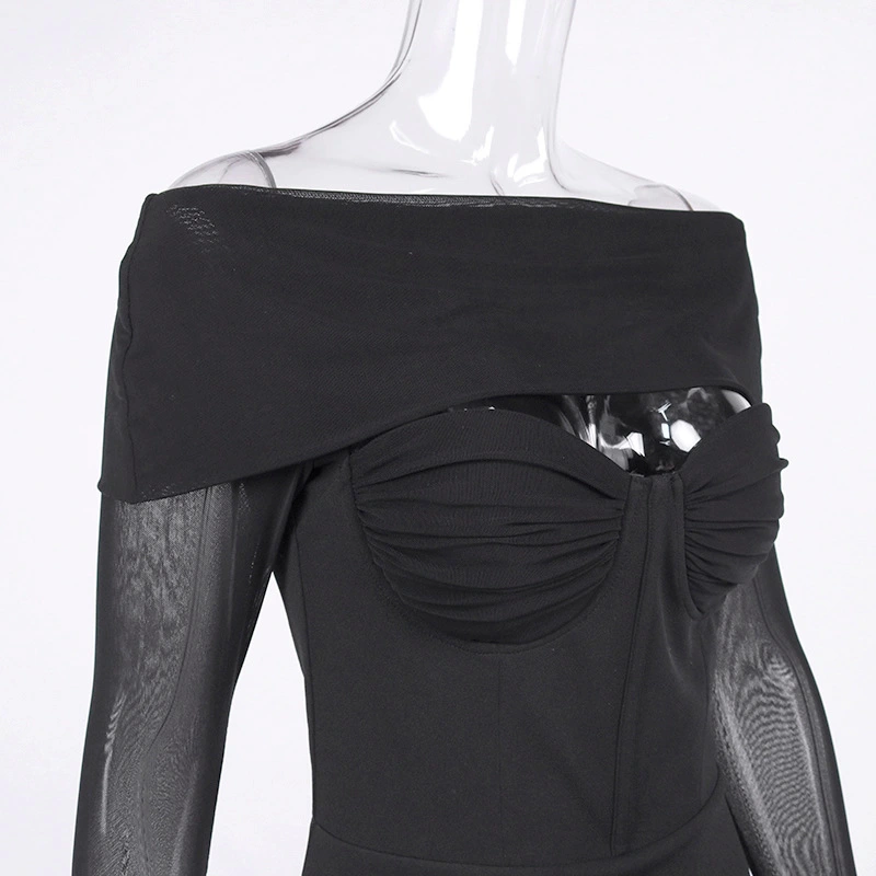 bodycon mini dress black party dress manufacturer