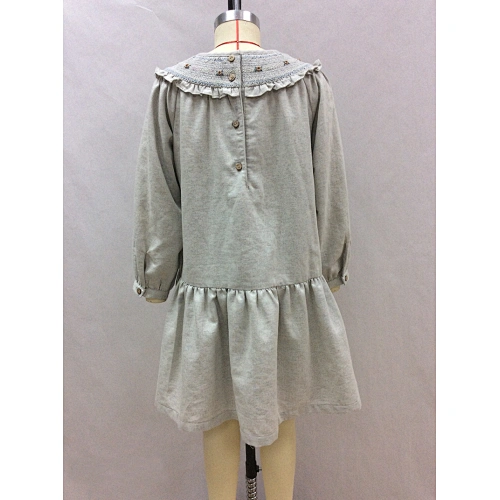 ruffle collar girl dress manufacturer