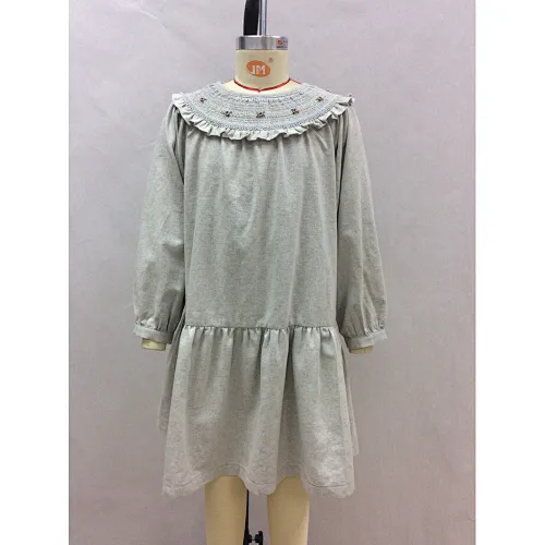 ruffle collar girl dress manufacturer