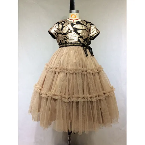 sequin mesh girl dress manufacturer