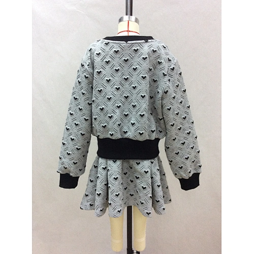 heart shape embossed girl dress manufacturer
