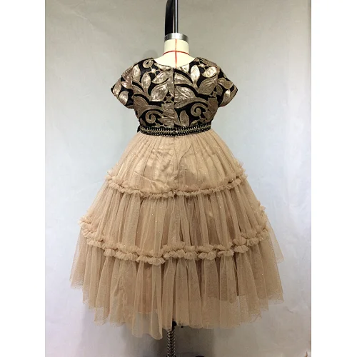 sequin mesh girl dress manufacturer