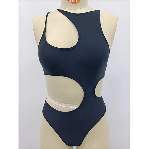 Summer Fashion Women Wholesale Shoulder Strap Hollow Out Swimwear