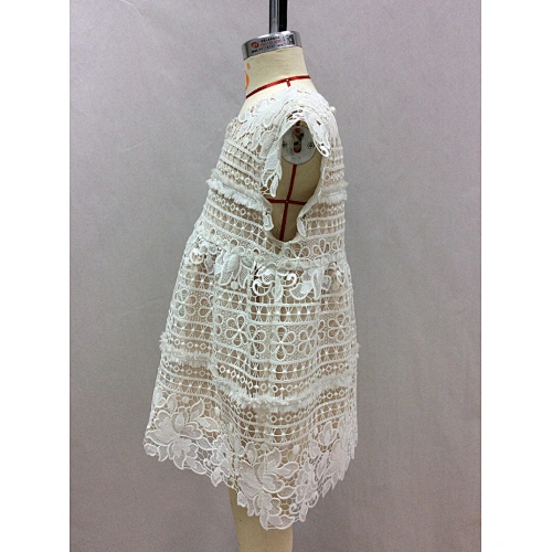 sleeveless lace girl dress manufacturer