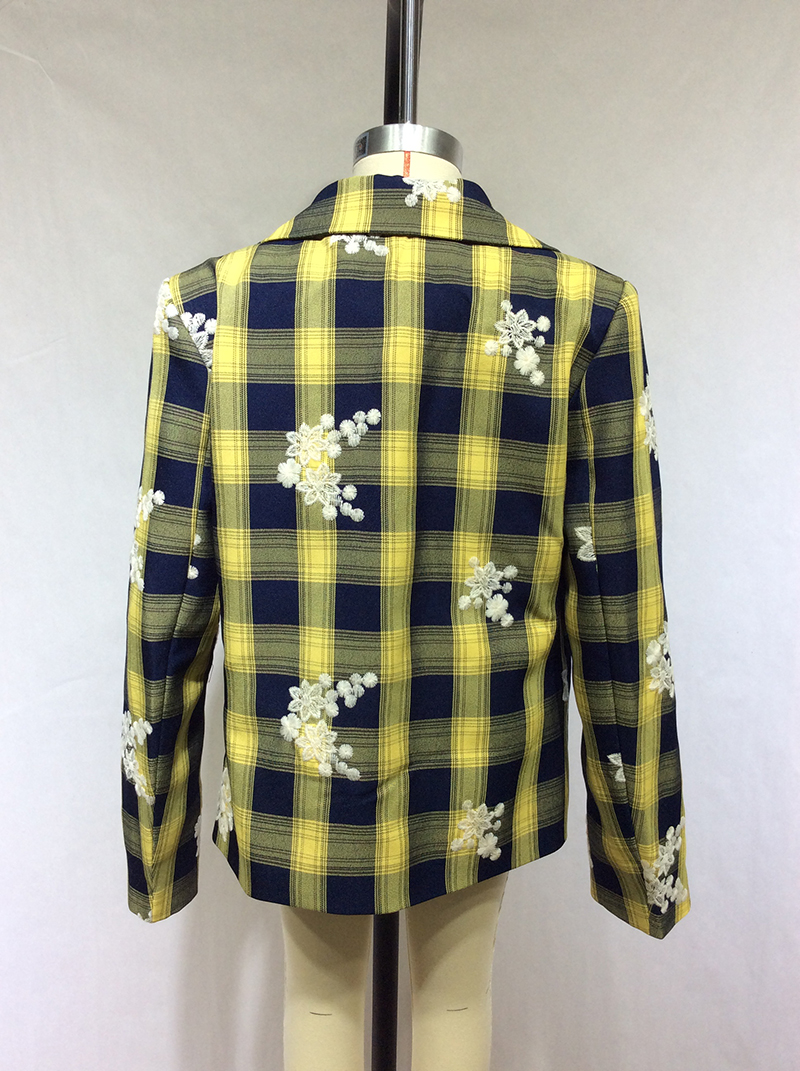 yellow plaid jacket manufacturer