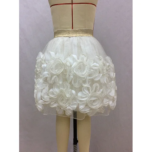 girls mesh flower skirt manufacturer