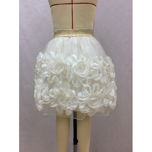 girls mesh flower skirt manufacturer