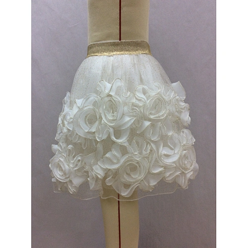 girls mesh flower skirt manufacturer