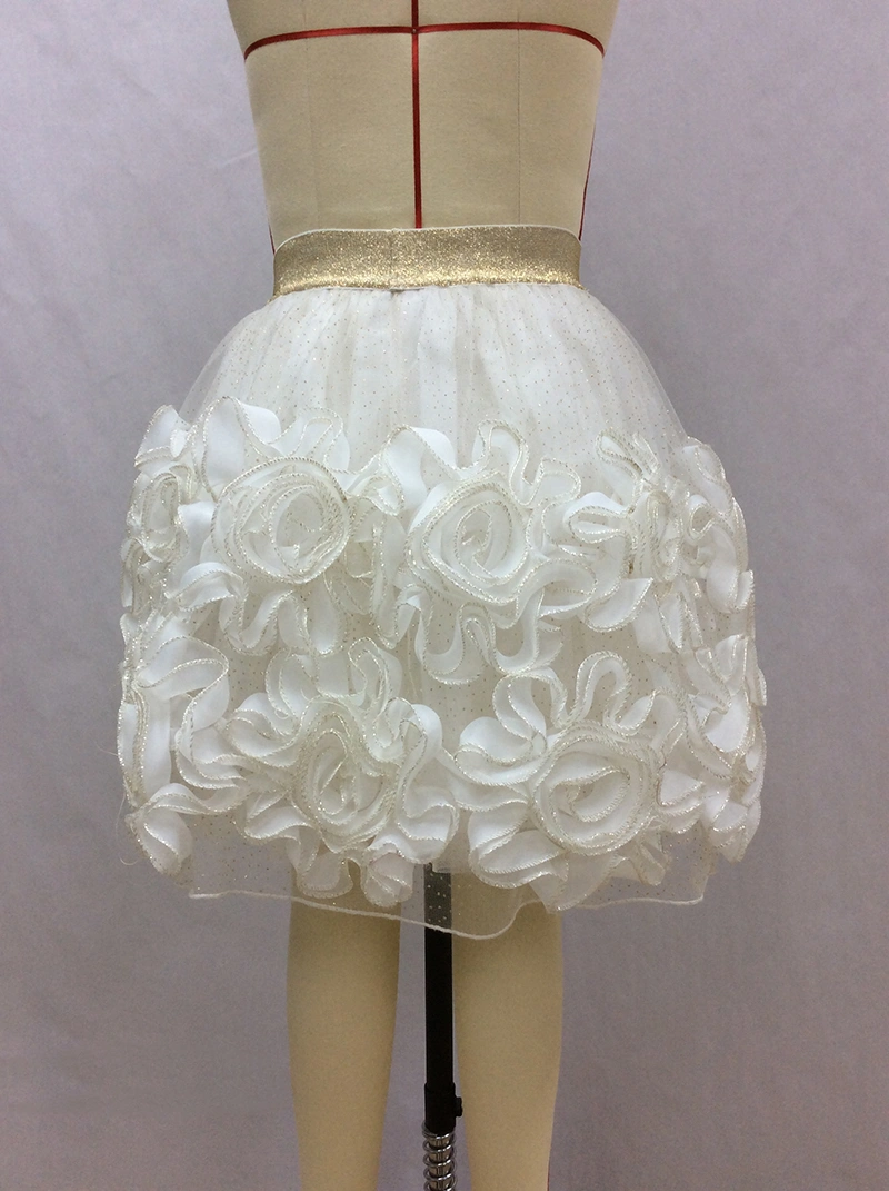 girls mesh flower skirt manufacturer