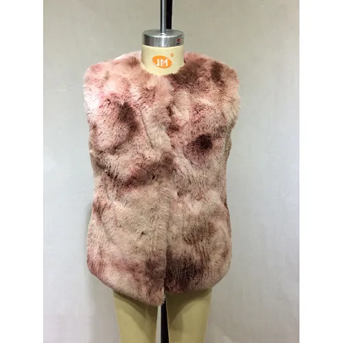 Wholesale High Quality Kids Sleeveless Windproof Faux Fur Jacket