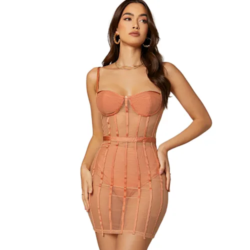 sheer mesh dress manufacturer