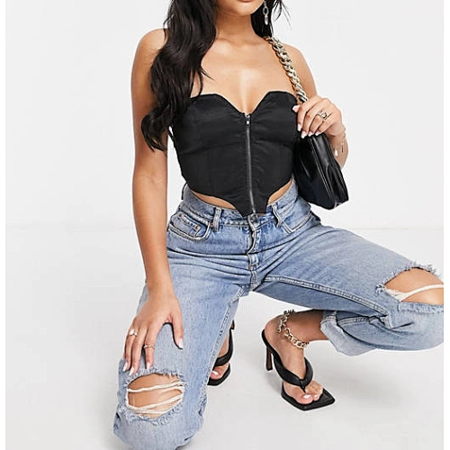 black satin corset manufacturer