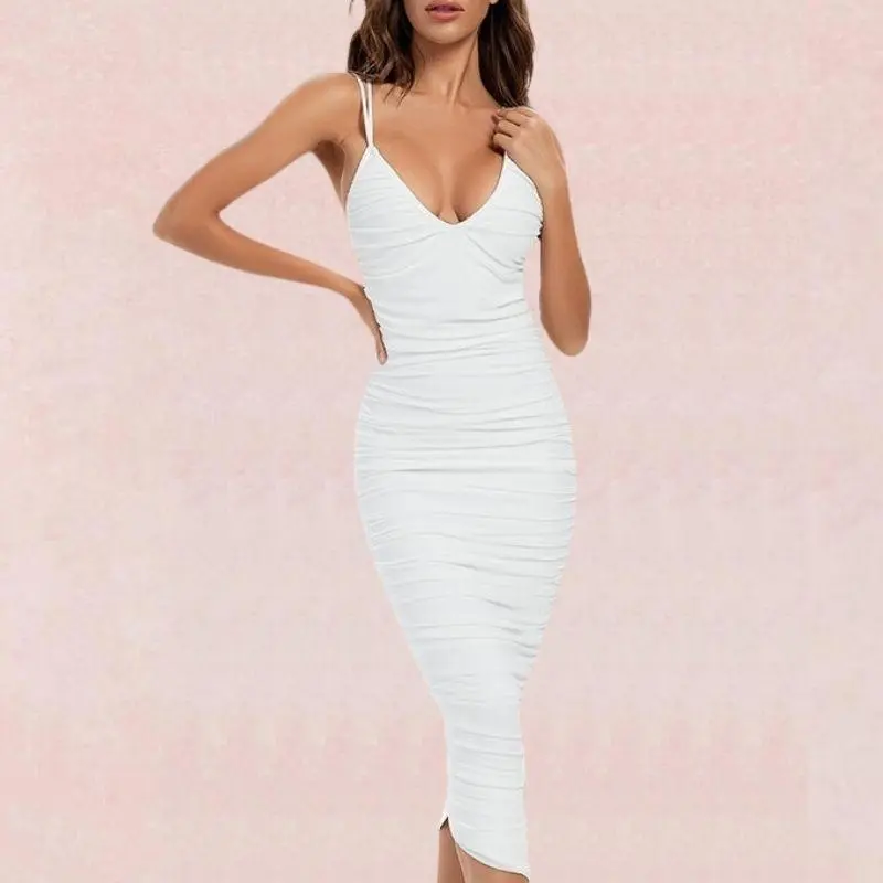ruched midi bodycon dress manufacturer
